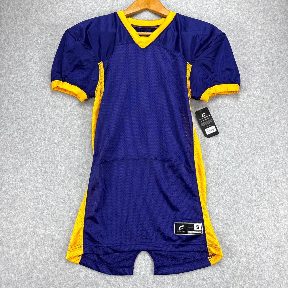 Champro Blitz Football Jersey Mens Small Purple Huddle Stretch Dazzle Athletic